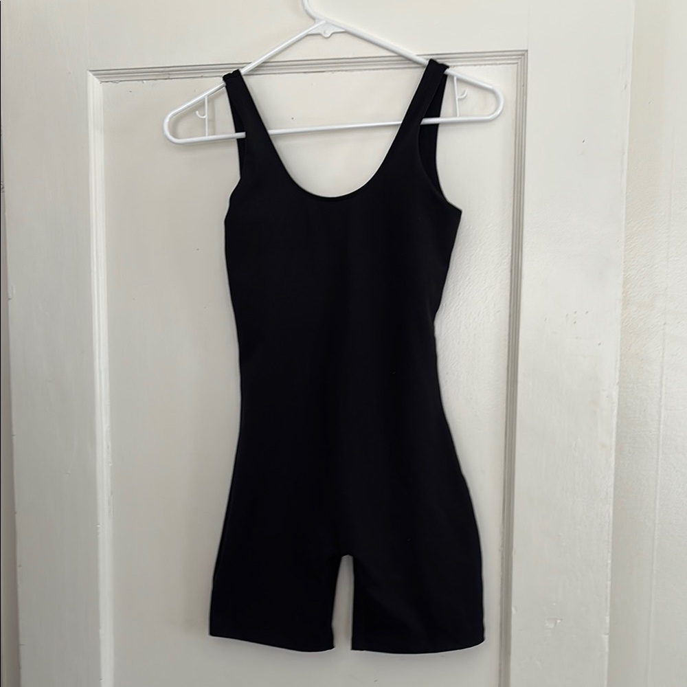 Girlfriend Collective Black Athletic Bodysuit